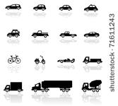 icon set  vehicles