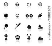 icons set sports and games