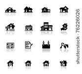 icons set real estate