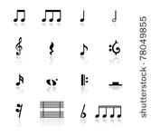 icons set music note