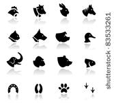 icons set animals