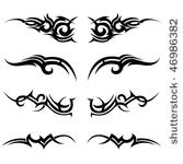 tribal vector set