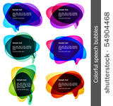vector bubbles for speech