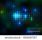vector lights on a black...