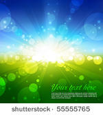 vector blurry summer view with...