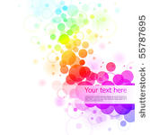 colorful glowing bubbles...