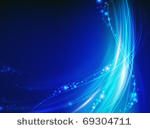 abstract blue wave