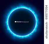 space background with blue light