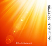 warm sun light. vector...
