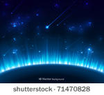 space background with blue...