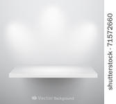 3d isolated empty shelf for...