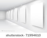 gallery interior with empty...