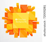 3d orange abstract background   ...