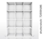 3d isolated empty white...