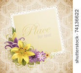 vintage greeting card with...
