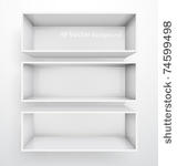 3d isolated empty white...