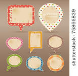vintage colorful bubbles for...