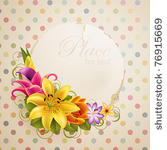 vintage greeting card with...