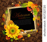 picture on autumn background...