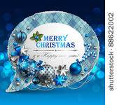christmas vintage bubble with...