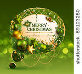 christmas vintage bubble with...