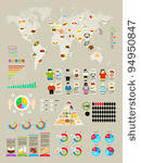 food infographic set with...