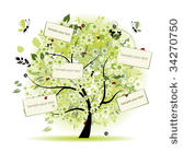 wish tree floral with cards for ...
