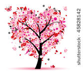 valentine tree  love  leaf from ...