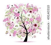 floral tree beautiful