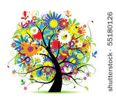 floral tree beautiful