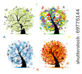 four seasons   spring  summer ...