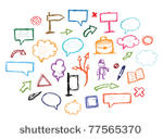 set of arrows and frames for...
