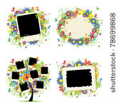 family album. floral tree with...