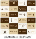 business cards with kitchen...