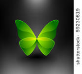vector shiny butterfly