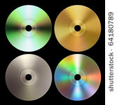 vector cd dvd discs