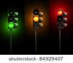 vector traffic lamps