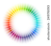 rainbow radial pattern
