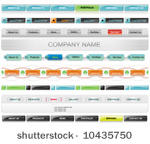 vector web glossy navigation...