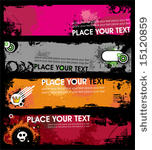 grunge stylish banners 1.  to...