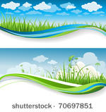 summer grass banners