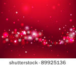red snow background eps10