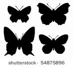 butterfly silhouettes
