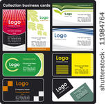 collection business cards...