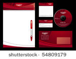 red template vector background  ...