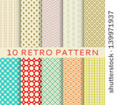 10 retro different vector...
