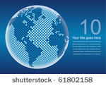 digital world map with copy...