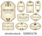 vector vintage labels