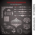 vector vintage design element.