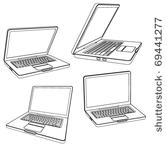 laptop vector illustration